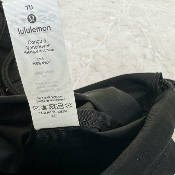 Lululemon NEW Seawheeze SW20 Nylon Backpack Med Drawstring Bag Zip Pocket Unisex - Picture 6 of 13